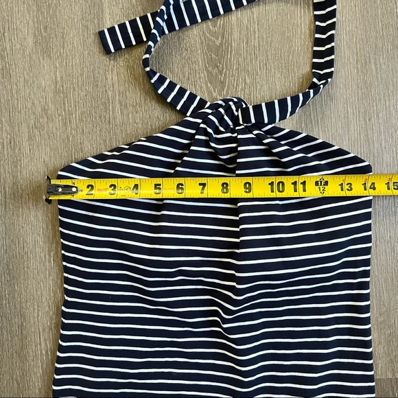 Jones New York Signature Striped Halter Top - Picture 4 of 7